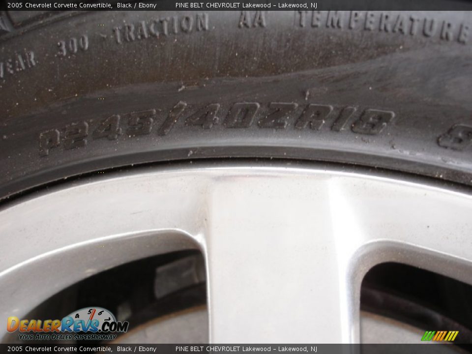 2005 Chevrolet Corvette Convertible Black / Ebony Photo #14