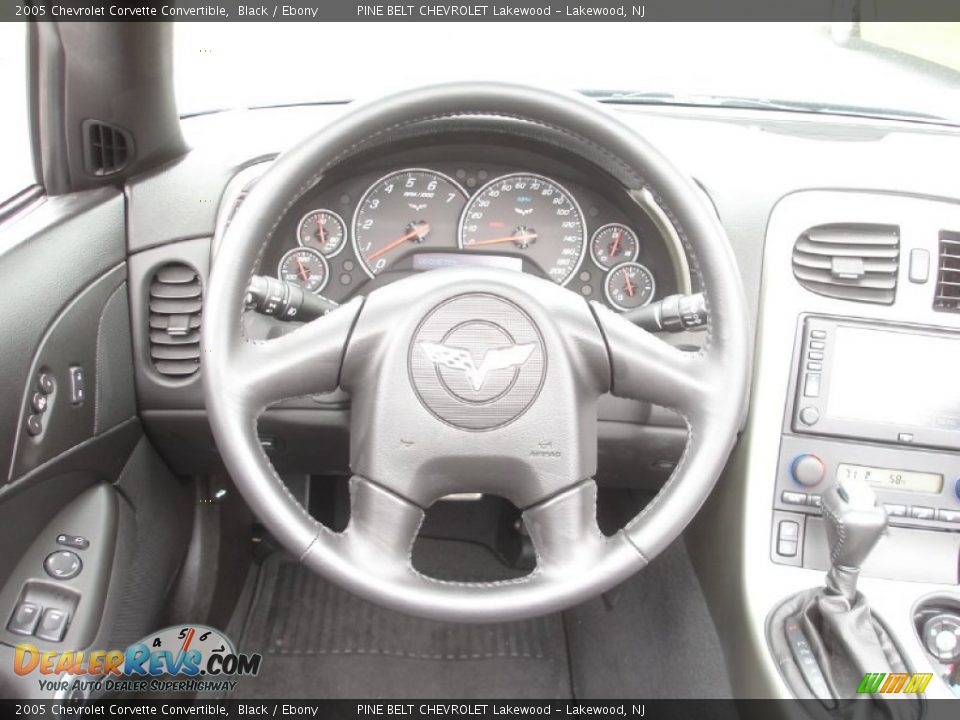 2005 Chevrolet Corvette Convertible Black / Ebony Photo #17