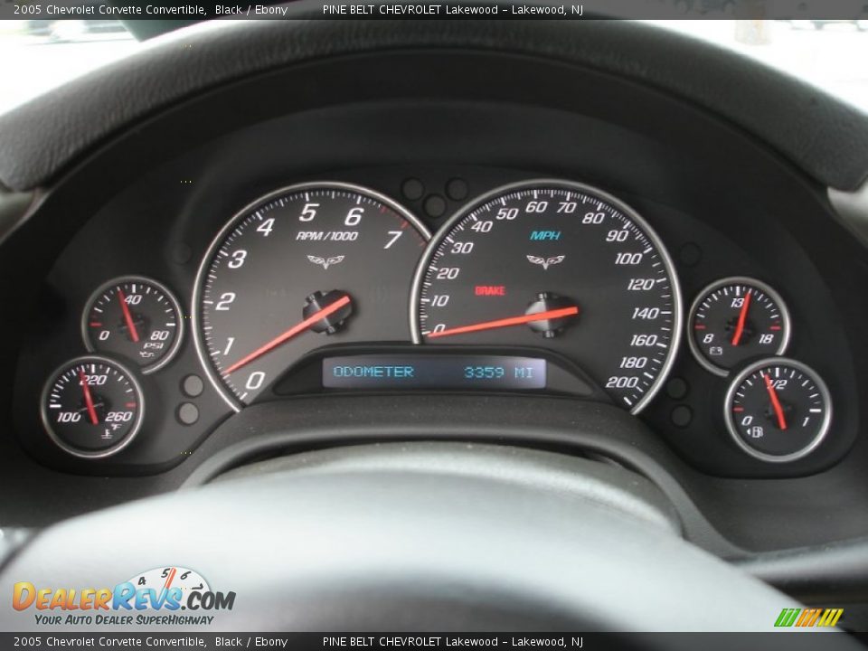 2005 Chevrolet Corvette Convertible Black / Ebony Photo #20