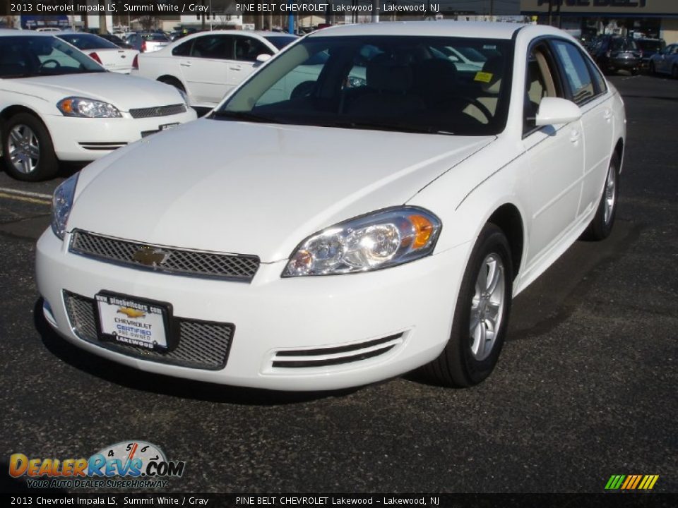 2013 Chevrolet Impala LS Summit White / Gray Photo #1