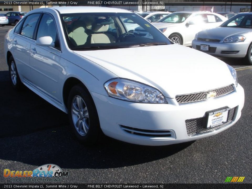 2013 Chevrolet Impala LS Summit White / Gray Photo #3
