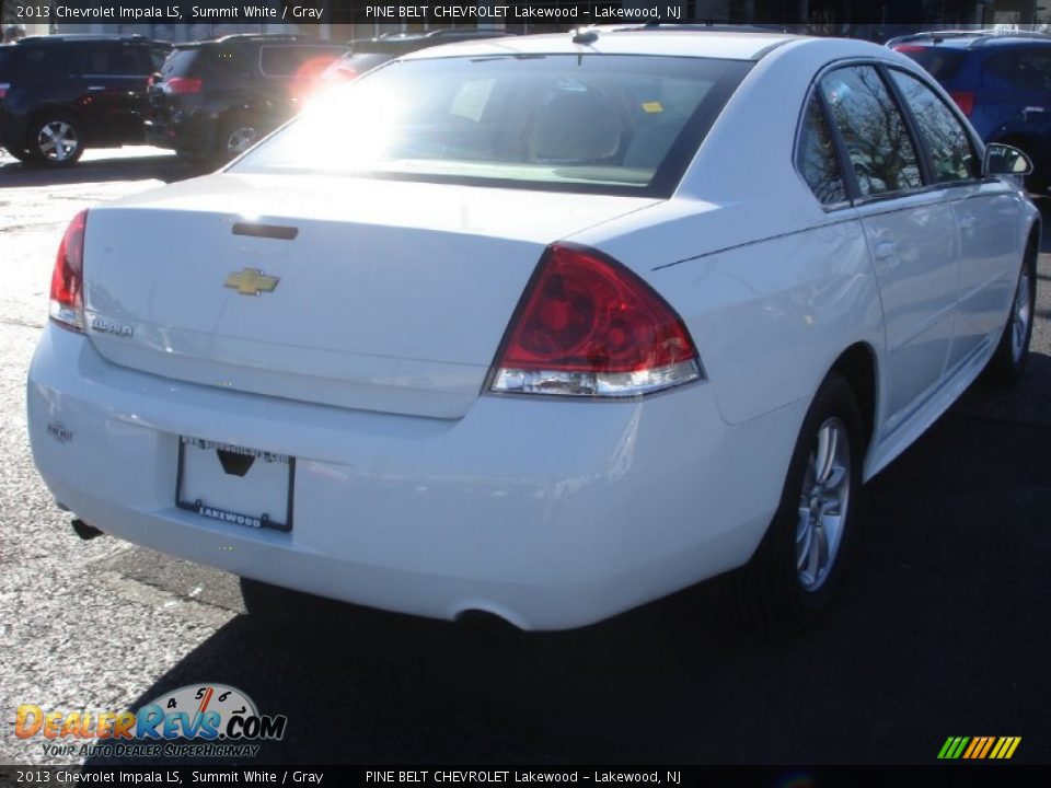 2013 Chevrolet Impala LS Summit White / Gray Photo #4