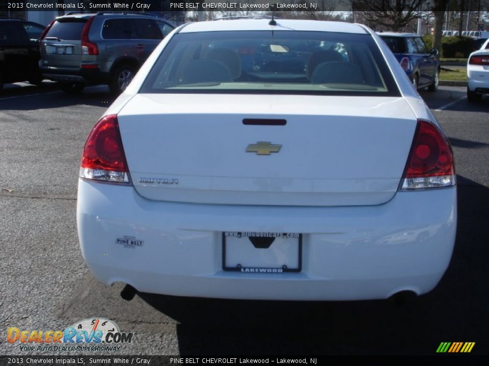 2013 Chevrolet Impala LS Summit White / Gray Photo #5