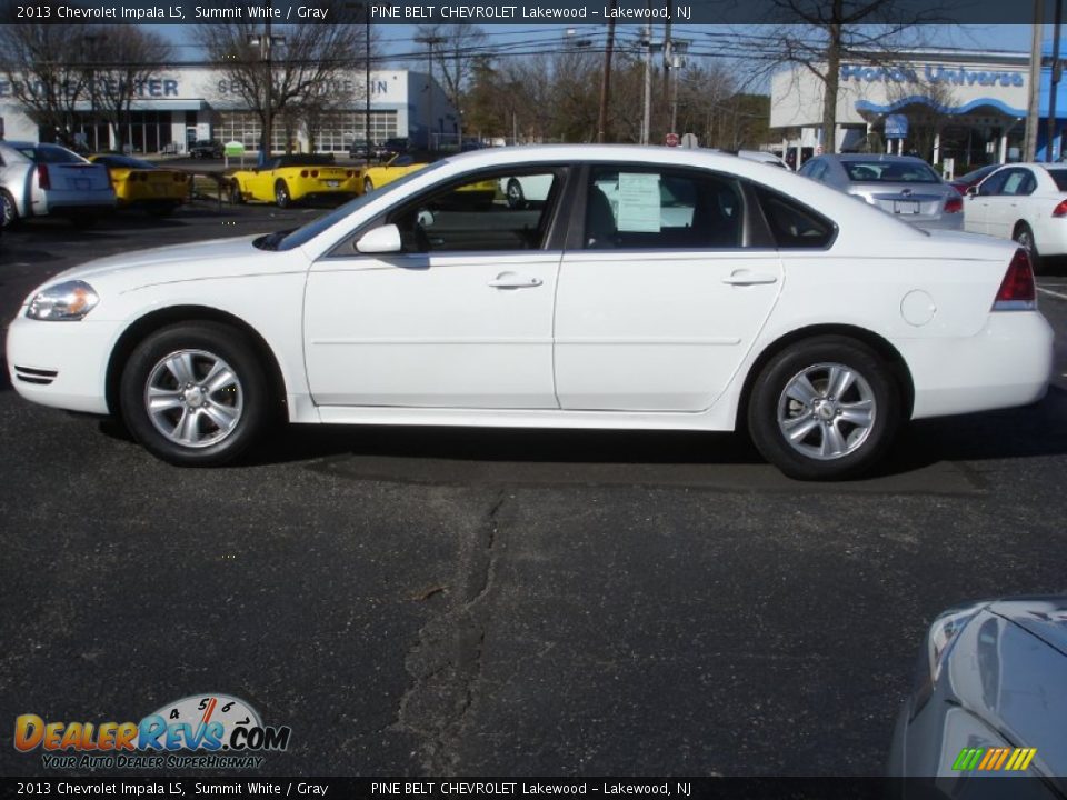 2013 Chevrolet Impala LS Summit White / Gray Photo #9