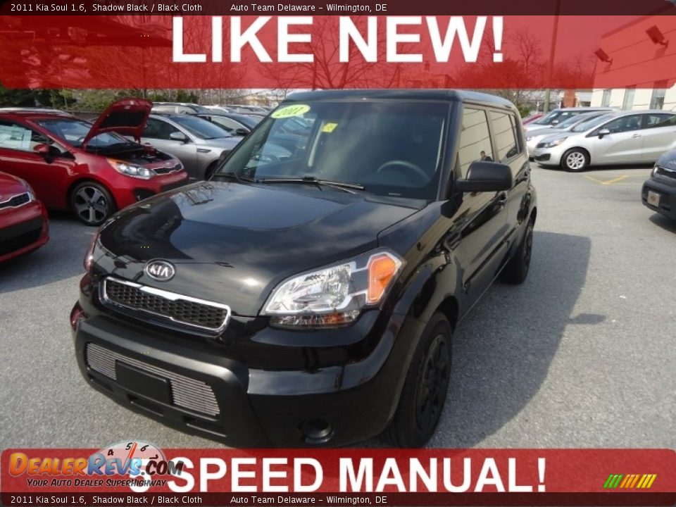 2011 Kia Soul 1.6 Shadow Black / Black Cloth Photo #1