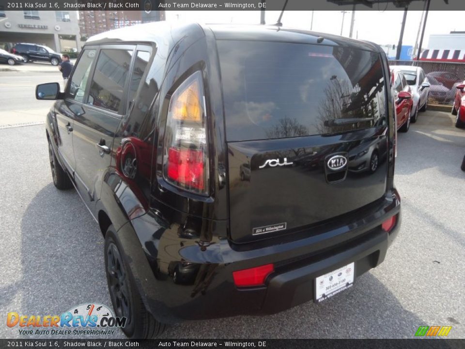 2011 Kia Soul 1.6 Shadow Black / Black Cloth Photo #4