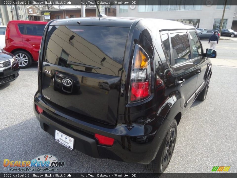 2011 Kia Soul 1.6 Shadow Black / Black Cloth Photo #5
