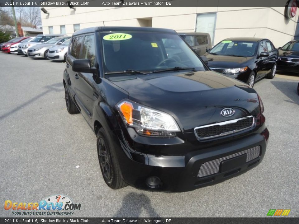 2011 Kia Soul 1.6 Shadow Black / Black Cloth Photo #7