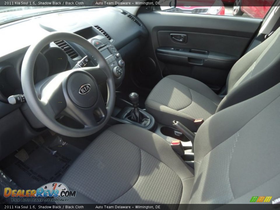 2011 Kia Soul 1.6 Shadow Black / Black Cloth Photo #10