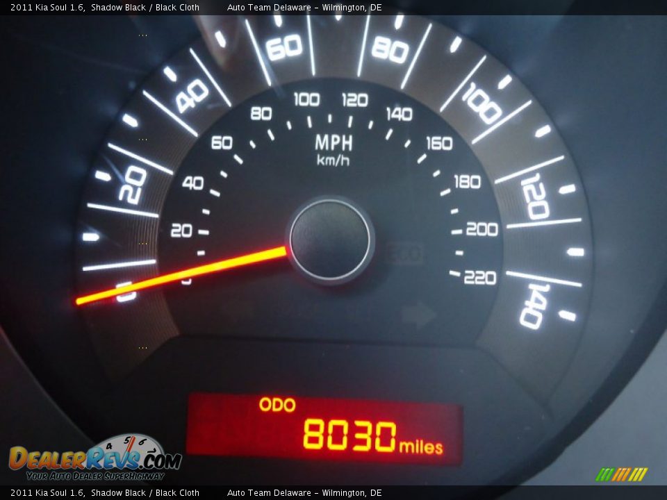 2011 Kia Soul 1.6 Shadow Black / Black Cloth Photo #16