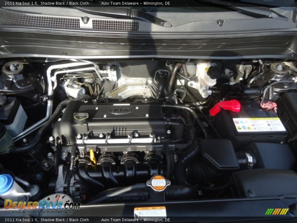 2011 Kia Soul 1.6 Shadow Black / Black Cloth Photo #20