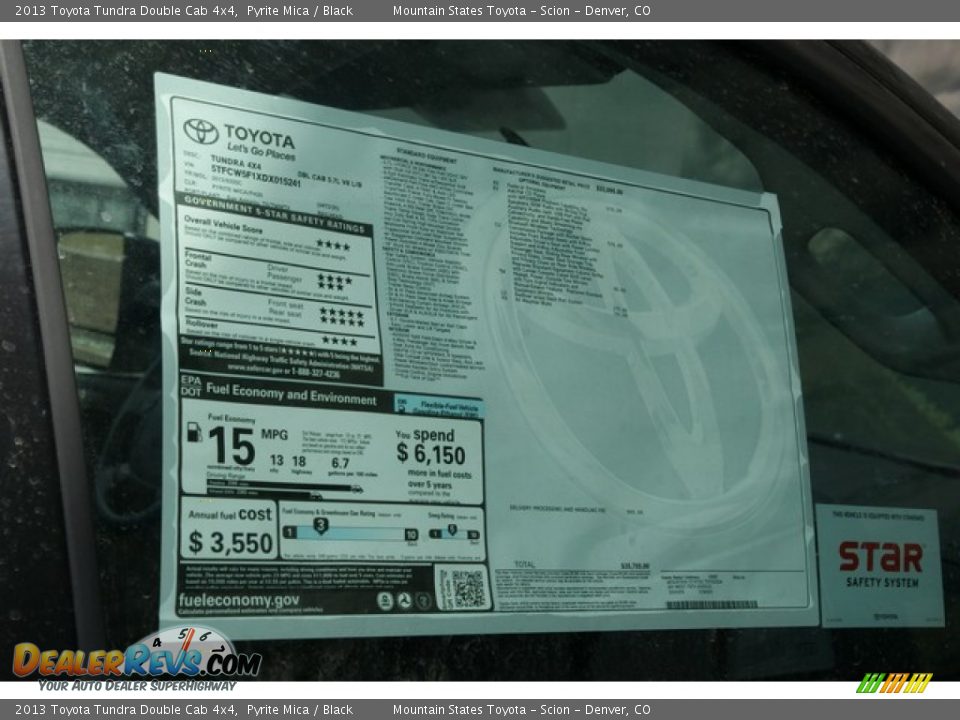 2013 Toyota Tundra Double Cab 4x4 Pyrite Mica / Black Photo #10
