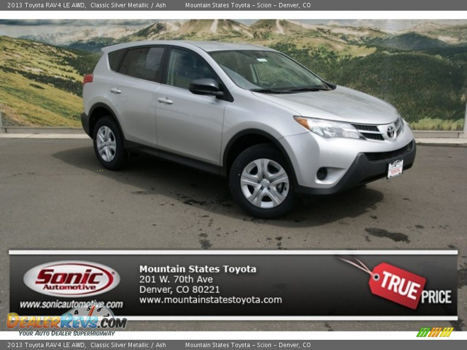 2013 Toyota RAV4 LE AWD Classic Silver Metallic / Ash Photo #1