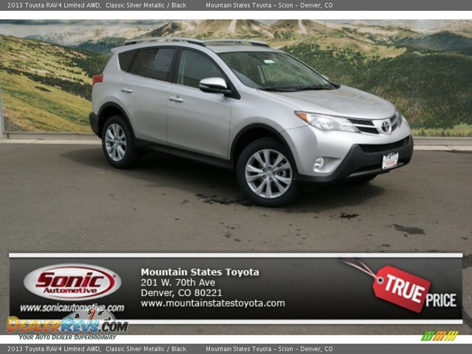 2013 Toyota RAV4 Limited AWD Classic Silver Metallic / Black Photo #1