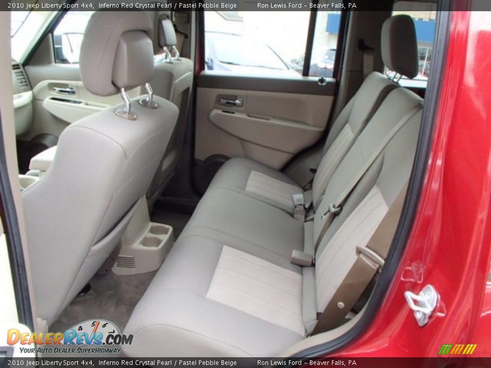 2010 Jeep Liberty Sport 4x4 Inferno Red Crystal Pearl / Pastel Pebble Beige Photo #13