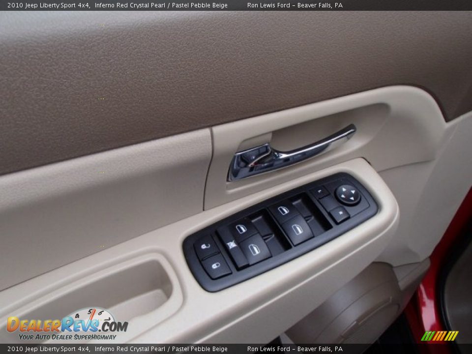 2010 Jeep Liberty Sport 4x4 Inferno Red Crystal Pearl / Pastel Pebble Beige Photo #14