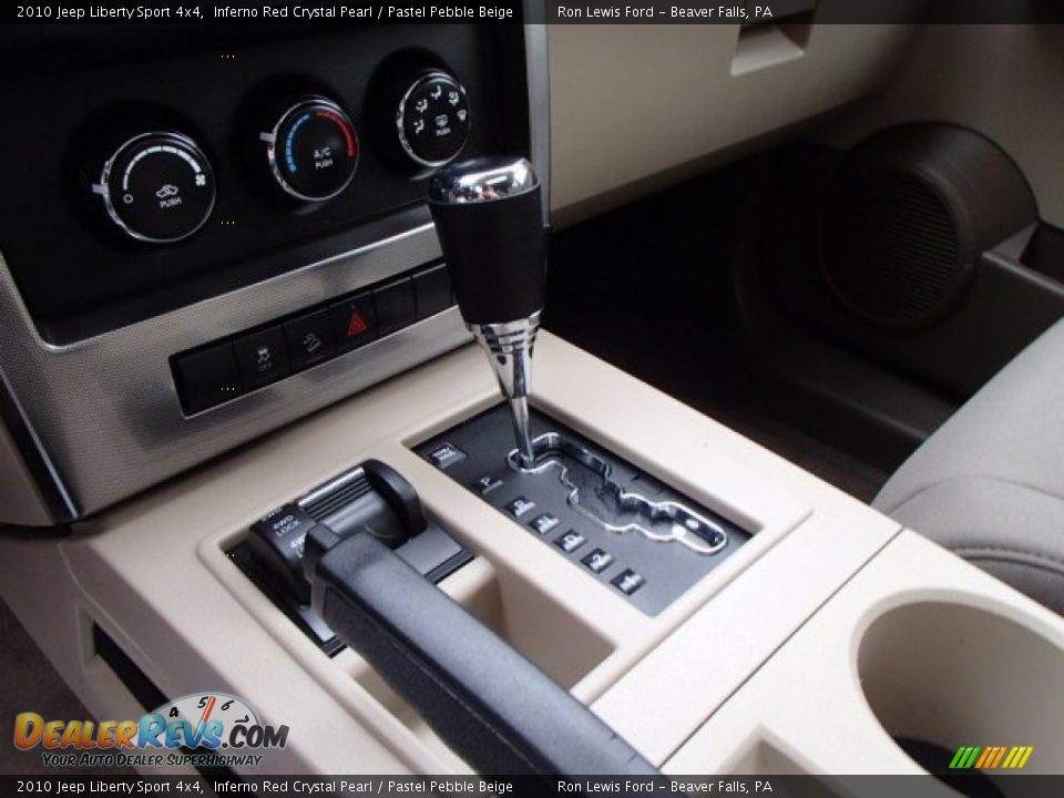 2010 Jeep Liberty Sport 4x4 Inferno Red Crystal Pearl / Pastel Pebble Beige Photo #17