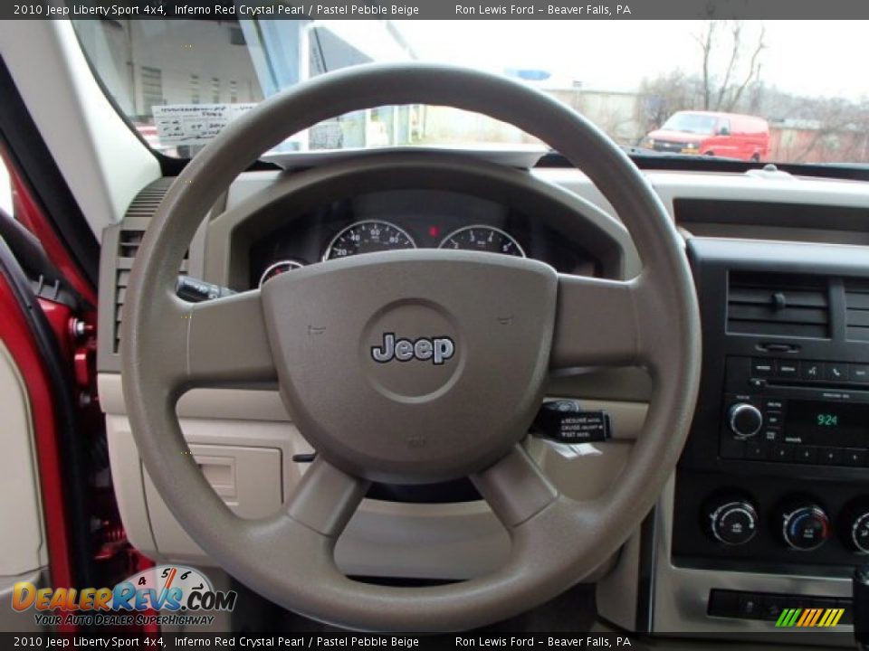 2010 Jeep Liberty Sport 4x4 Inferno Red Crystal Pearl / Pastel Pebble Beige Photo #18