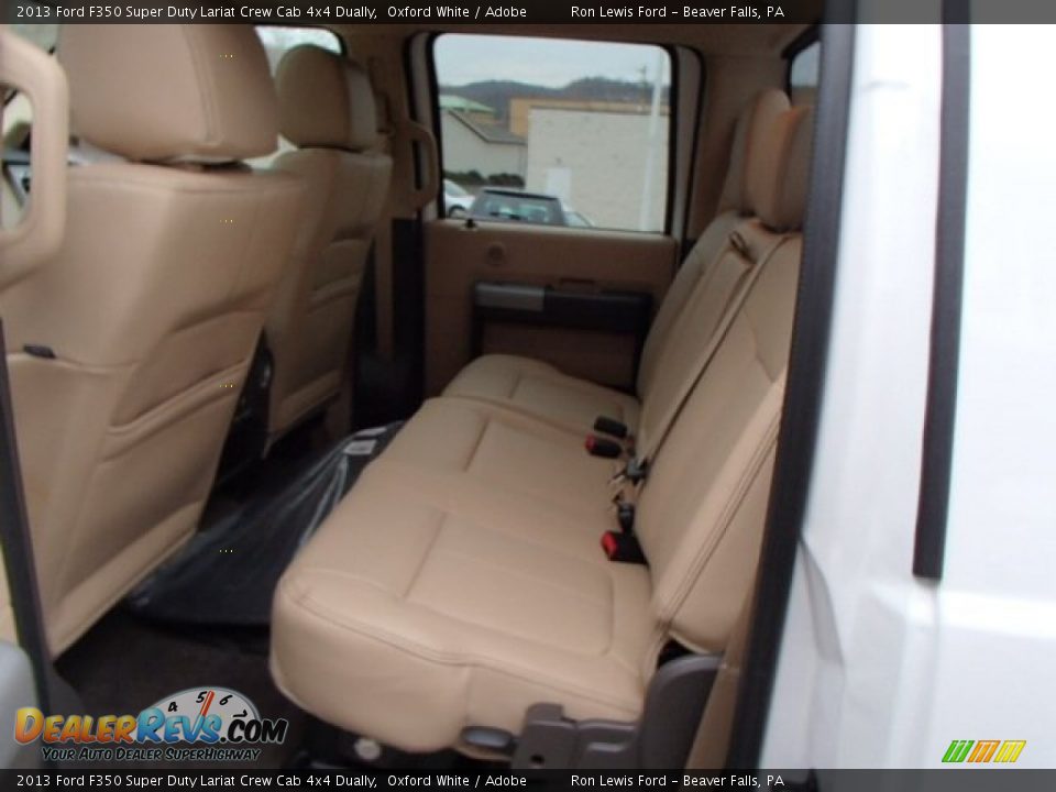 Rear Seat of 2013 Ford F350 Super Duty Lariat Crew Cab 4x4 Dually Photo #13