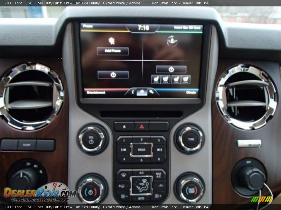 Controls of 2013 Ford F350 Super Duty Lariat Crew Cab 4x4 Dually Photo #16