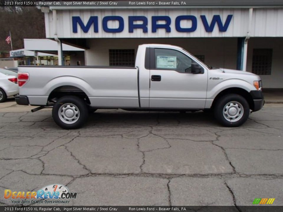 2013 Ford F150 XL Regular Cab Ingot Silver Metallic / Steel Gray Photo #1