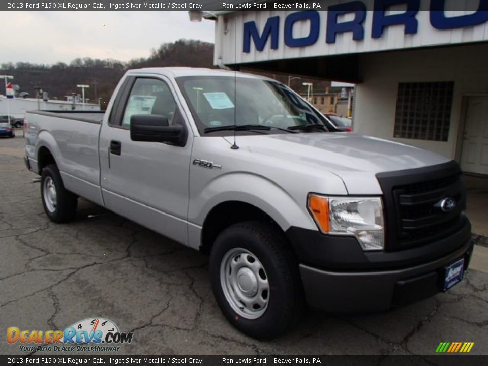 2013 Ford F150 XL Regular Cab Ingot Silver Metallic / Steel Gray Photo #2