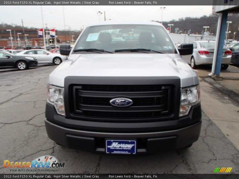 2013 Ford F150 XL Regular Cab Ingot Silver Metallic / Steel Gray Photo #3