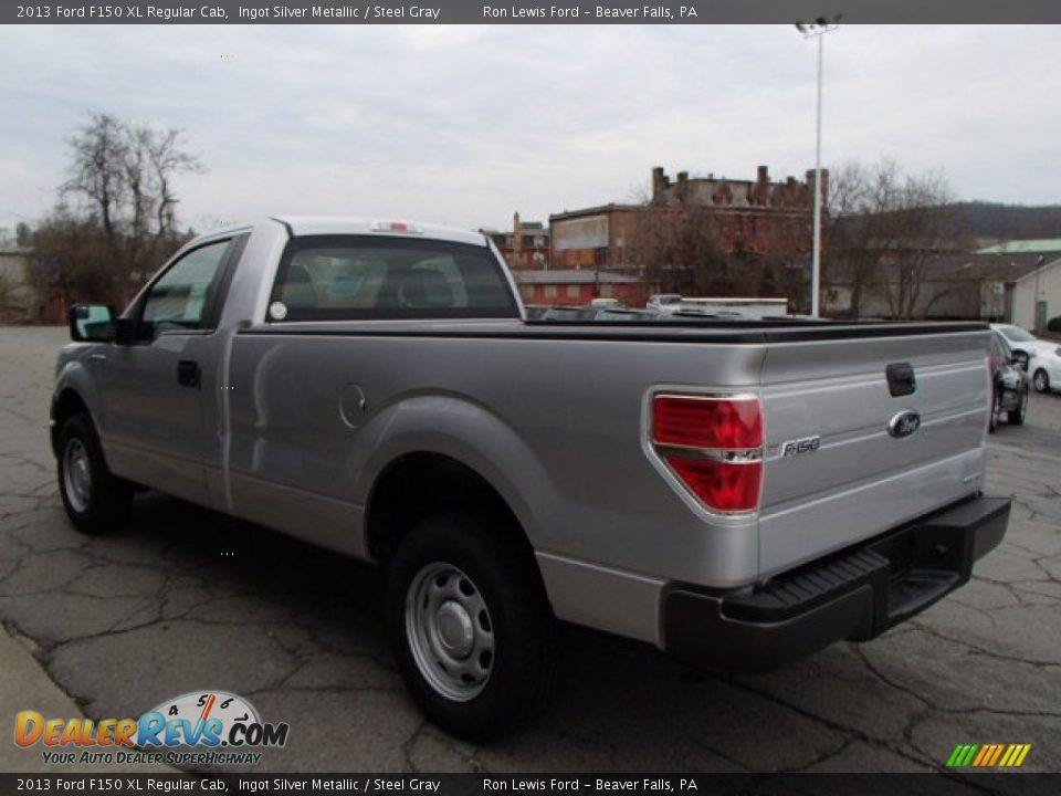 2013 Ford F150 XL Regular Cab Ingot Silver Metallic / Steel Gray Photo #6