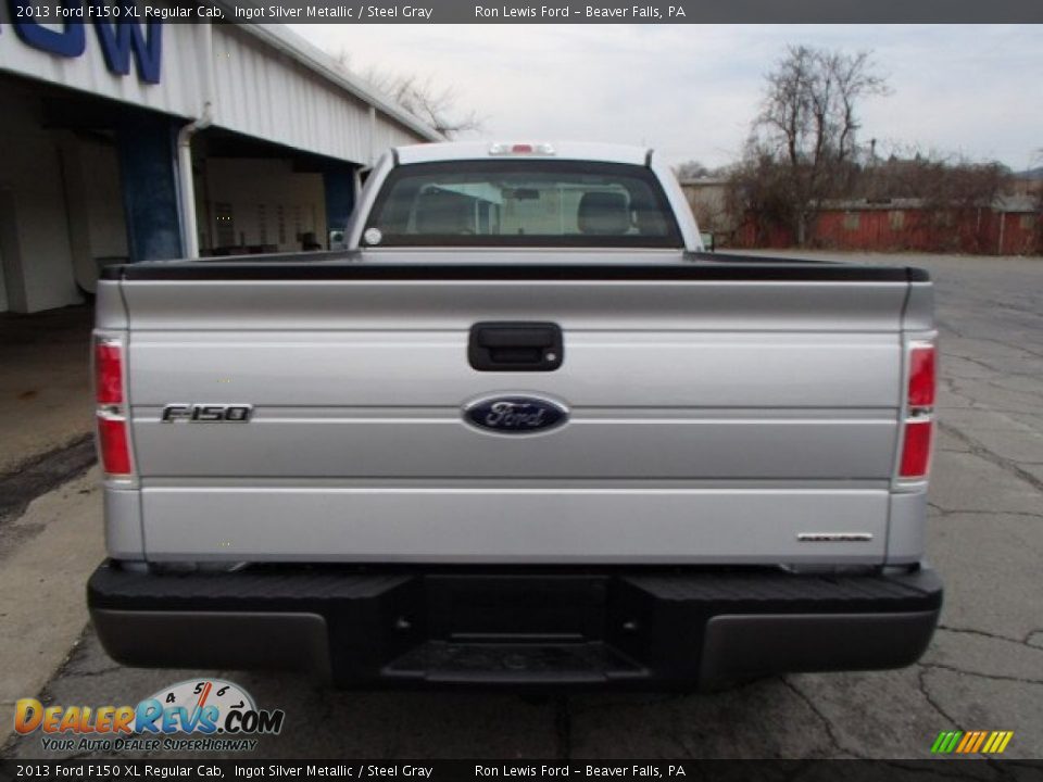 2013 Ford F150 XL Regular Cab Ingot Silver Metallic / Steel Gray Photo #7