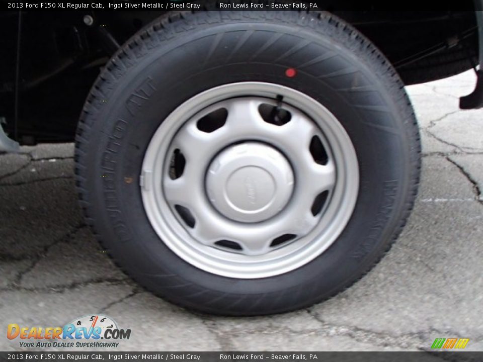 2013 Ford F150 XL Regular Cab Ingot Silver Metallic / Steel Gray Photo #9