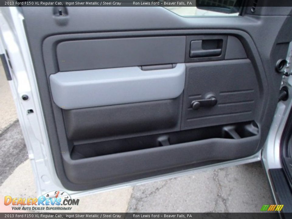 2013 Ford F150 XL Regular Cab Ingot Silver Metallic / Steel Gray Photo #12