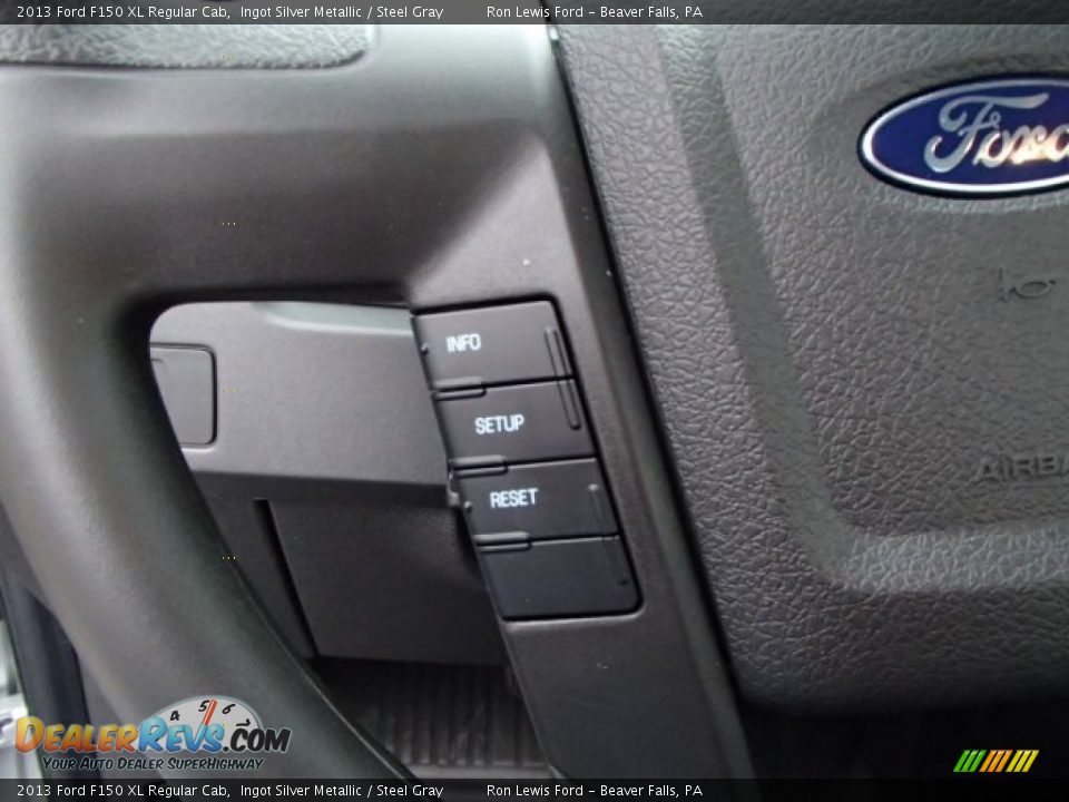 2013 Ford F150 XL Regular Cab Ingot Silver Metallic / Steel Gray Photo #16