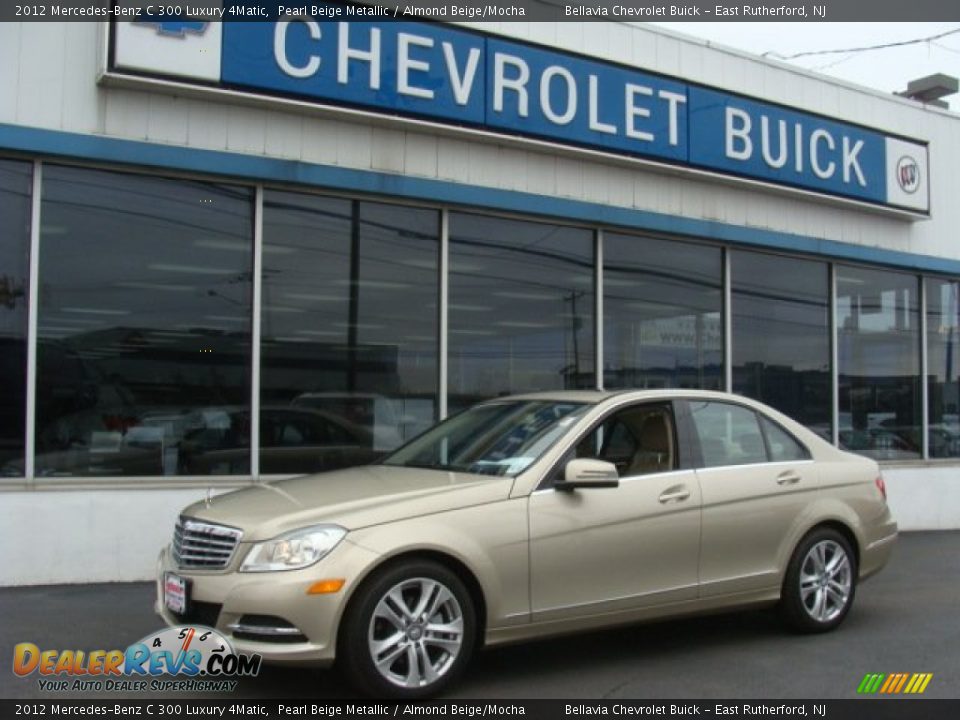 2012 Mercedes-Benz C 300 Luxury 4Matic Pearl Beige Metallic / Almond Beige/Mocha Photo #1