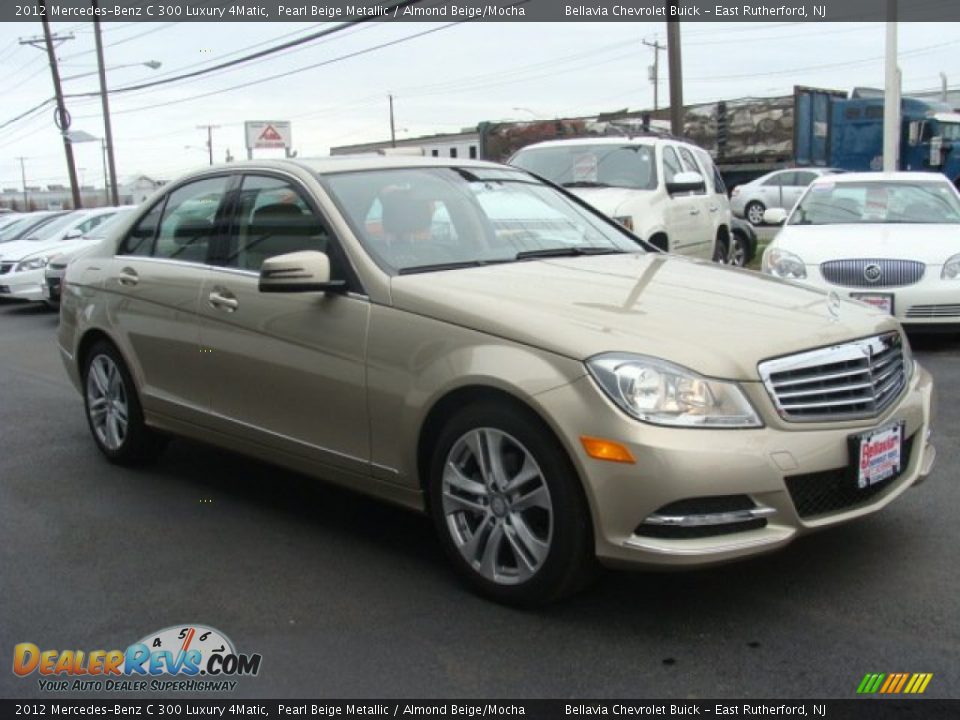 2012 Mercedes-Benz C 300 Luxury 4Matic Pearl Beige Metallic / Almond Beige/Mocha Photo #3