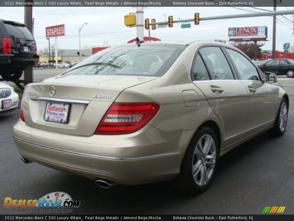 2012 Mercedes-Benz C 300 Luxury 4Matic Pearl Beige Metallic / Almond Beige/Mocha Photo #4