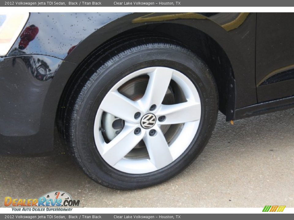 2012 Volkswagen Jetta TDI Sedan Black / Titan Black Photo #4