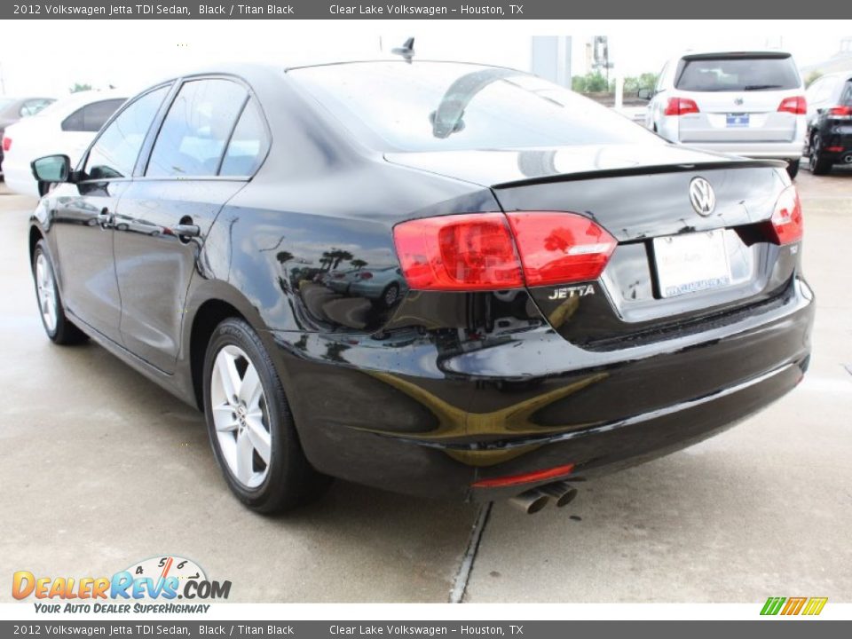 2012 Volkswagen Jetta TDI Sedan Black / Titan Black Photo #7