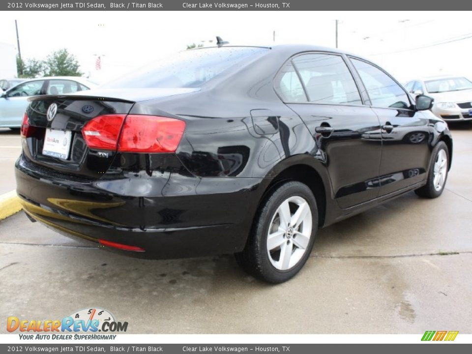 2012 Volkswagen Jetta TDI Sedan Black / Titan Black Photo #9