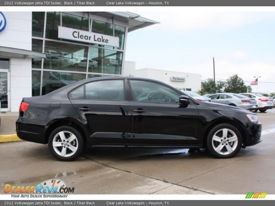 2012 Volkswagen Jetta TDI Sedan Black / Titan Black Photo #11
