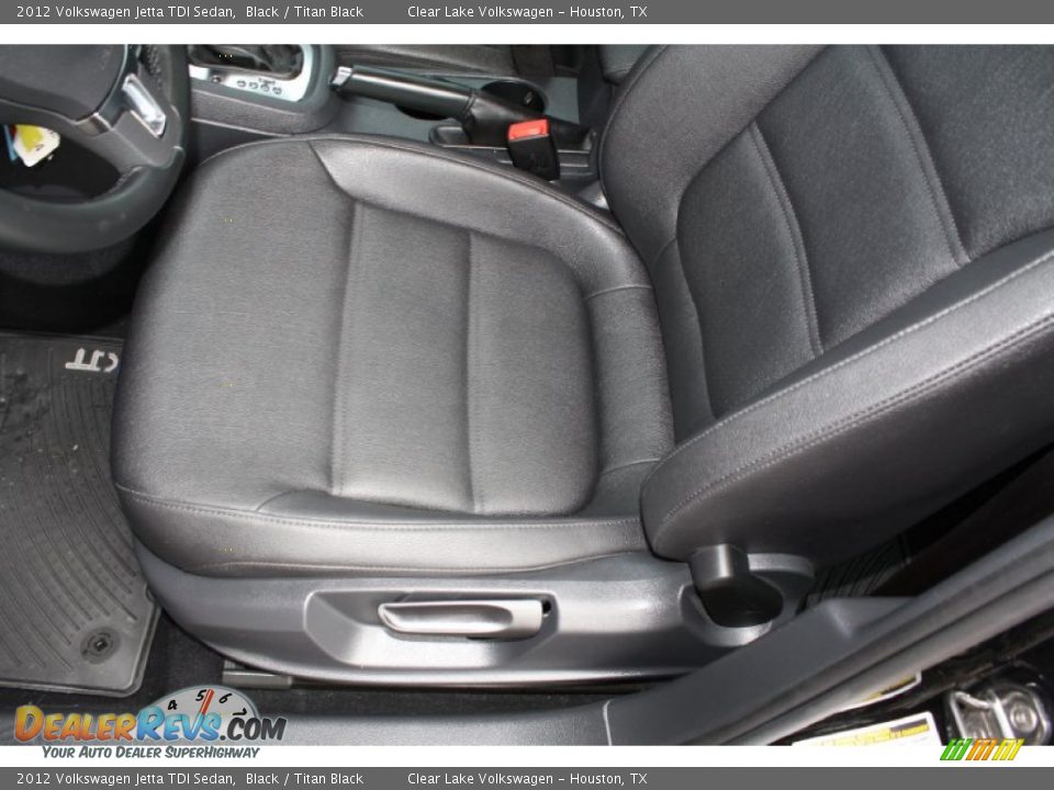 2012 Volkswagen Jetta TDI Sedan Black / Titan Black Photo #15