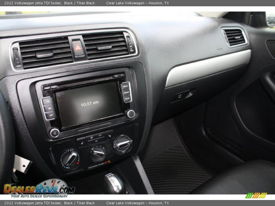 2012 Volkswagen Jetta TDI Sedan Black / Titan Black Photo #16