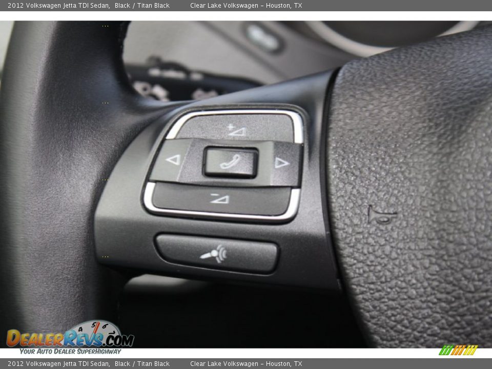 2012 Volkswagen Jetta TDI Sedan Black / Titan Black Photo #25