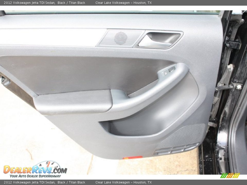 2012 Volkswagen Jetta TDI Sedan Black / Titan Black Photo #27