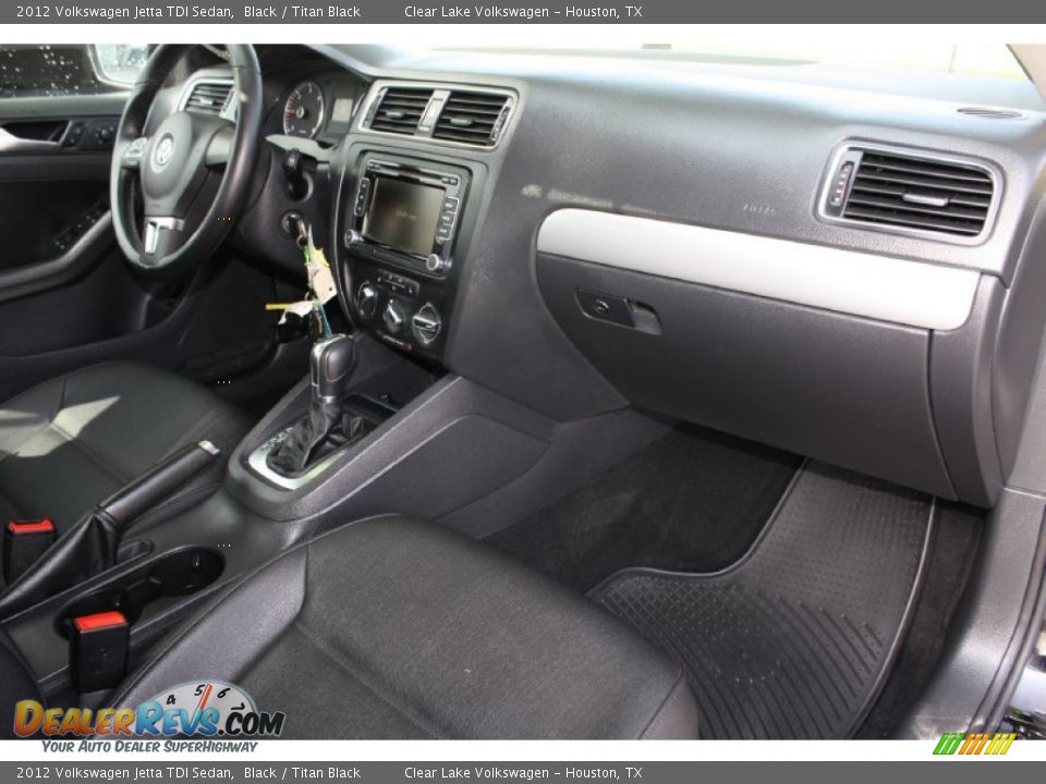2012 Volkswagen Jetta TDI Sedan Black / Titan Black Photo #35
