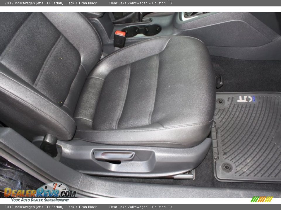 2012 Volkswagen Jetta TDI Sedan Black / Titan Black Photo #36