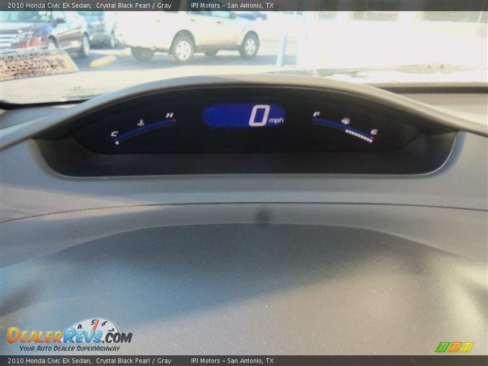 2010 Honda Civic EX Sedan Crystal Black Pearl / Gray Photo #17