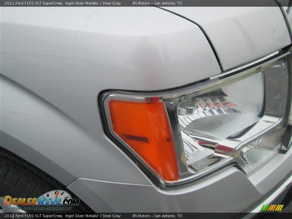 2011 Ford F150 XLT SuperCrew Ingot Silver Metallic / Steel Gray Photo #3