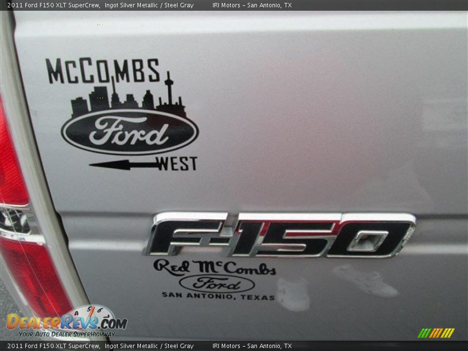 2011 Ford F150 XLT SuperCrew Ingot Silver Metallic / Steel Gray Photo #8