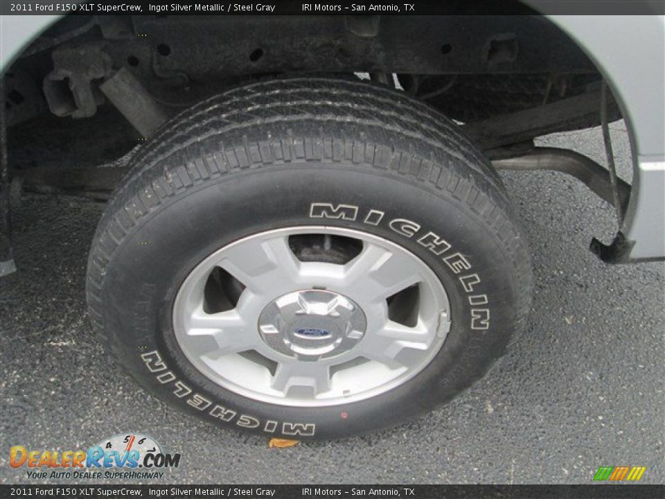 2011 Ford F150 XLT SuperCrew Ingot Silver Metallic / Steel Gray Photo #10