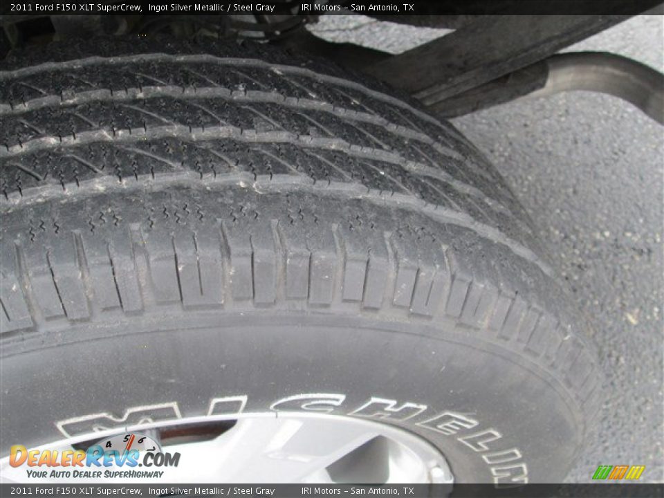 2011 Ford F150 XLT SuperCrew Ingot Silver Metallic / Steel Gray Photo #11